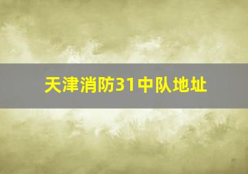 天津消防31中队地址