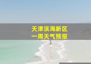 天津滨海新区一周天气预报