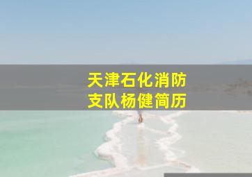 天津石化消防支队杨健简历