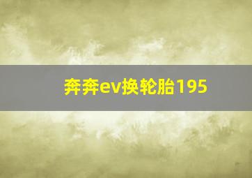 奔奔ev换轮胎195