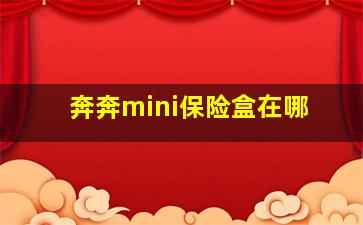 奔奔mini保险盒在哪