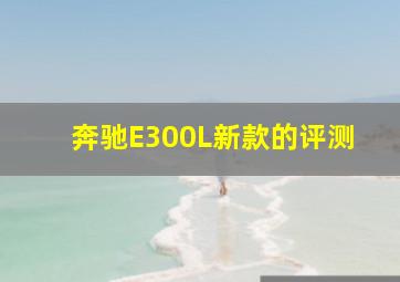 奔驰E300L新款的评测