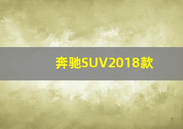 奔驰SUV2018款