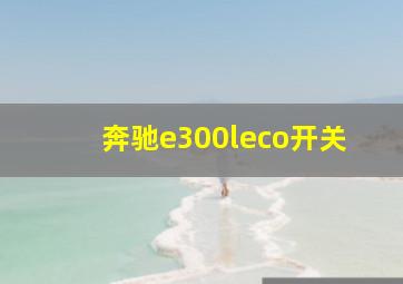 奔驰e300leco开关