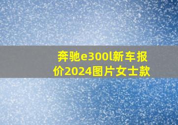 奔驰e300l新车报价2024图片女士款