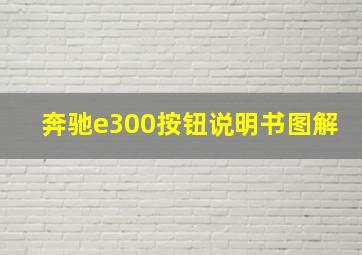 奔驰e300按钮说明书图解