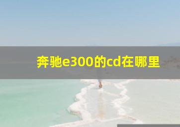 奔驰e300的cd在哪里