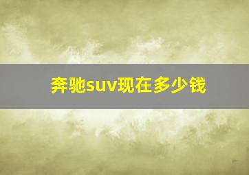 奔驰suv现在多少钱