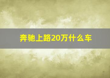 奔驰上路20万什么车