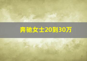 奔驰女士20到30万