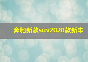 奔驰新款suv2020款新车