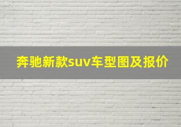 奔驰新款suv车型图及报价