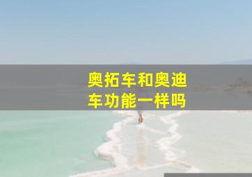 奥拓车和奥迪车功能一样吗