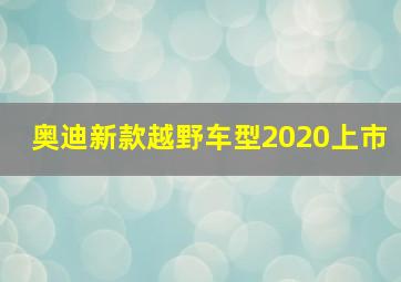 奥迪新款越野车型2020上市