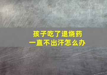 孩子吃了退烧药一直不出汗怎么办