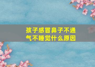 孩子感冒鼻子不通气不睡觉什么原因