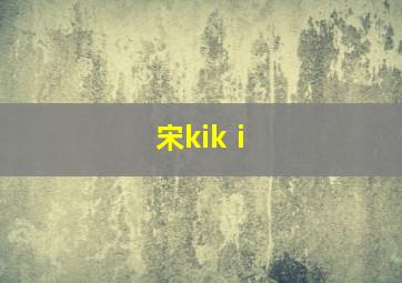 宋kikⅰ