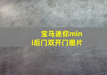 宝马迷你mini后门双开门图片