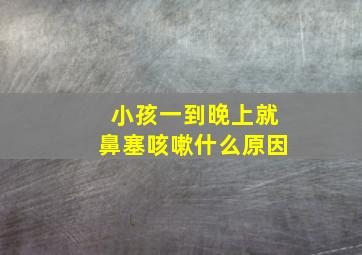 小孩一到晚上就鼻塞咳嗽什么原因