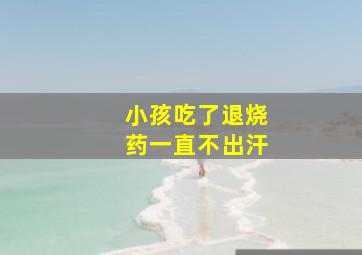 小孩吃了退烧药一直不出汗