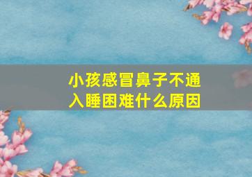 小孩感冒鼻子不通入睡困难什么原因