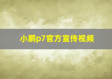 小鹏p7官方宣传视频