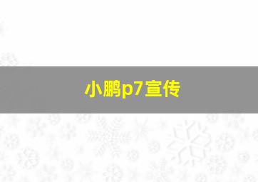 小鹏p7宣传