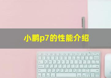 小鹏p7的性能介绍