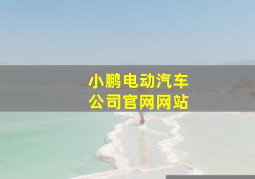 小鹏电动汽车公司官网网站