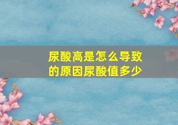 尿酸高是怎么导致的原因尿酸值多少