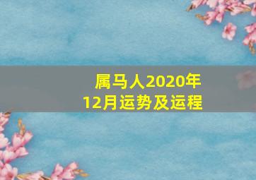 属马人2020年12月运势及运程