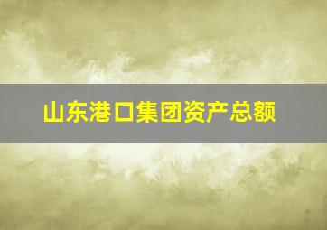 山东港口集团资产总额