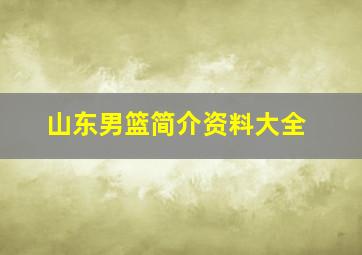 山东男篮简介资料大全