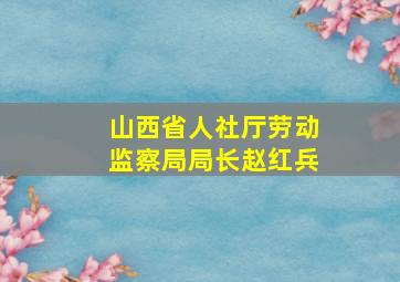 山西省人社厅劳动监察局局长赵红兵