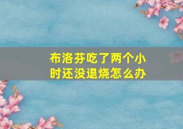 布洛芬吃了两个小时还没退烧怎么办