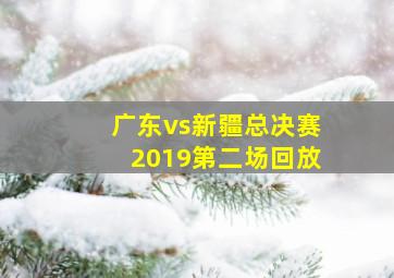 广东vs新疆总决赛2019第二场回放