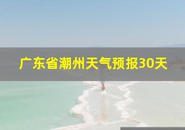 广东省潮州天气预报30天