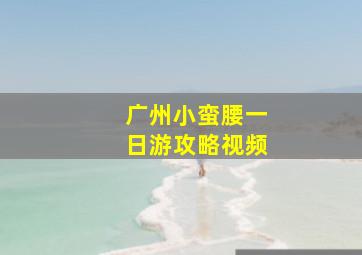 广州小蛮腰一日游攻略视频