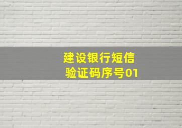 建设银行短信验证码序号01