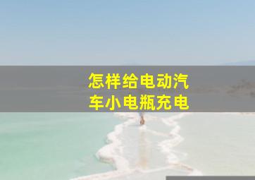 怎样给电动汽车小电瓶充电