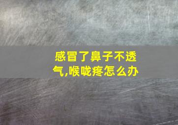 感冒了鼻子不透气,喉咙疼怎么办