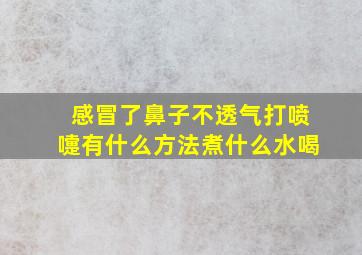 感冒了鼻子不透气打喷嚏有什么方法煮什么水喝