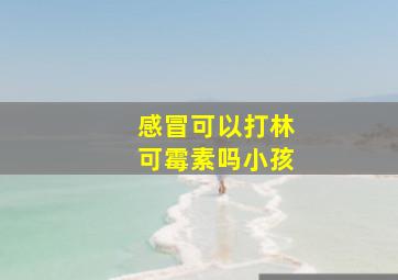 感冒可以打林可霉素吗小孩