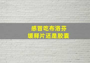 感冒吃布洛芬缓释片还是胶囊