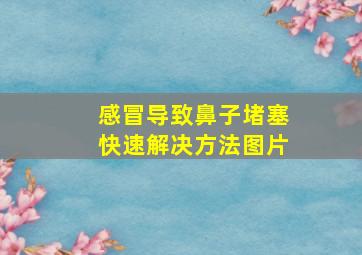 感冒导致鼻子堵塞快速解决方法图片