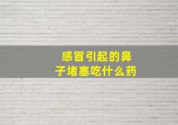 感冒引起的鼻子堵塞吃什么药