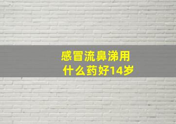 感冒流鼻涕用什么药好14岁