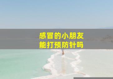 感冒的小朋友能打预防针吗