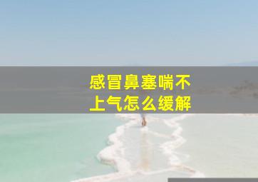 感冒鼻塞喘不上气怎么缓解