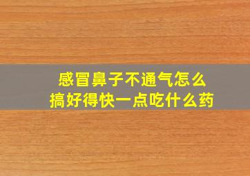 感冒鼻子不通气怎么搞好得快一点吃什么药